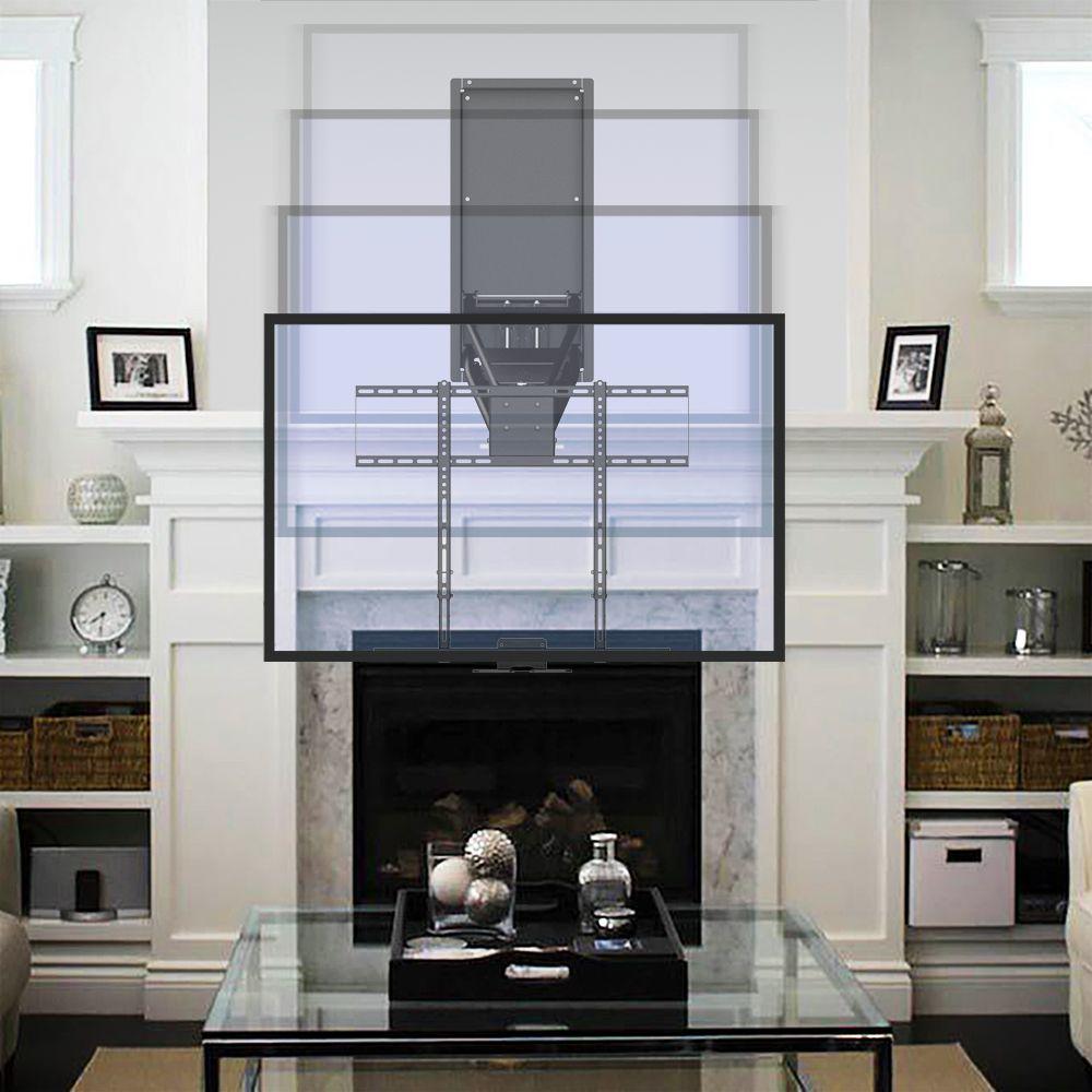 MantelMount MM750 Pro Above Fireplace Pull Down TV Mount In Action